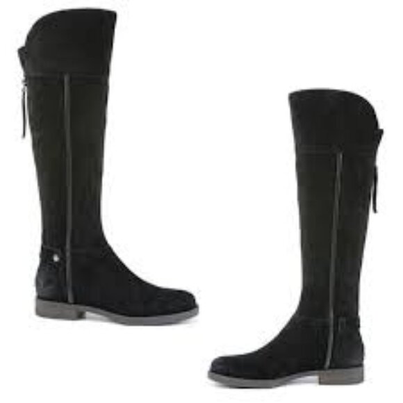 Franco Sarto Christine tall black suede boots - Picture 1 of 16